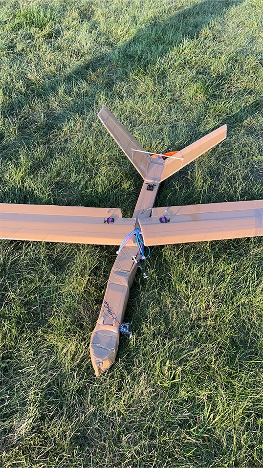 Second Flight Crash Aftermath - aluminum rod inside wings is bent